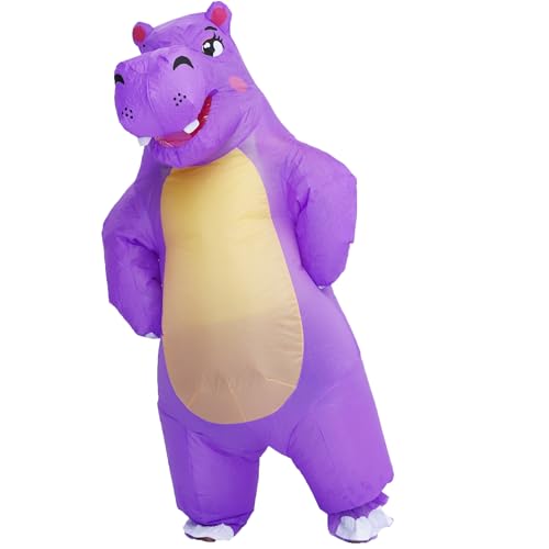 Piamif Inflatable Hippo Costume Adult Size Air Blow up Costume