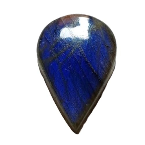 Cabochon labradorite bleue naturelle poire, fini les pierres ternes pour vos bijoux