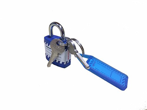 Image of Plastic Lockout Padlock Ak-Jpl-103B Lock And Hold, Pack Of 5