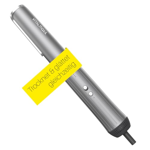 STYLE & SHINE by VITALmaxx Straight & Air Styler | Hair Styler 2 in 1: Glätteisen & Haartrockner | Hot Air Styler für wenig Haarbruch | Nass Styler mit 2 Modi & 6 Temperaturstufen