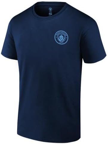 Icon Sports Manchester City Shirt Officially Licensed Man City Product Soccer Football Grapic T-Shirts | City Stadium, Short Sleeve, Navy, Small - Image 2