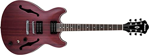 Guitare demi caisse Ibanez AS53-TRF rouge transparent - Les Beatles, Paul McCartney, John Lennon, RIngo Starr, George Harrison Guitare demi caisse Ibanez AS53-TRF rouge transparent