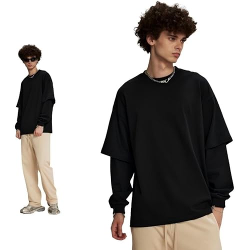 T-Shirt Faux Deux Pièces Homme parfait pour les sorties en ville et le bureau