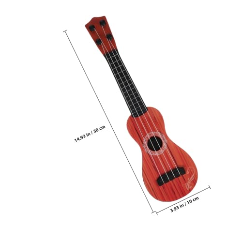 NUOLUX 初心者向けシミュレーションウクレレおもちゃ 弦楽器 早期教育用 音楽学習ステージ小道具 ランダムスル