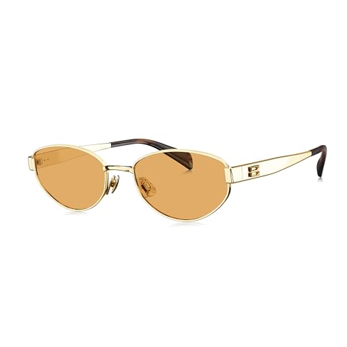 BOLON Unisex Full Titanium Narrow Roundish Retro Sunglasses BX7002 Cay 57mm, Exclusive Eyewear Brand of EssilorLuxottica