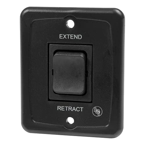 Solera 40 AMP Power RV Awning Interior Replacement Switch Kit and Plate — Extends Awning with Push of a Button - Durable Plastic Construction - Easy-to-Install Kit - Includes Harness — 308474