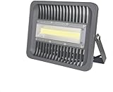 ASIGN 100W LED Outdoor COB Flood Lights, Warm White Security Light 10000lm 500W Halogen Bulb Equivalent 3000K Soft White IP66 Waterproof Outdoor Wall Lamp for Garage Backyard Gate Driveway, etc.