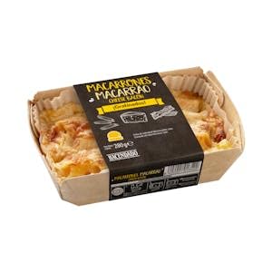 Macarrones con queso y bacon Hacendado gratinados Bandeja 280 g