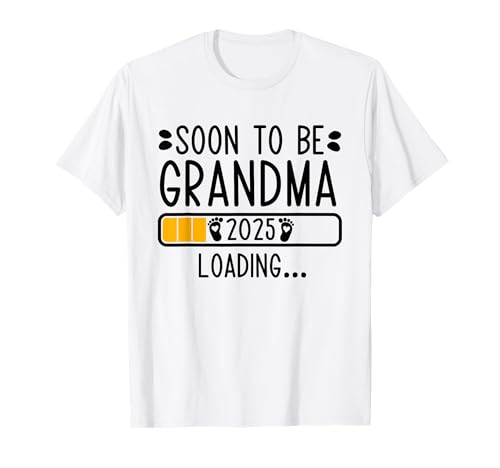Presto sarà nonna 2025 Caricamento annuncio di gravidanza 2025 Maglietta