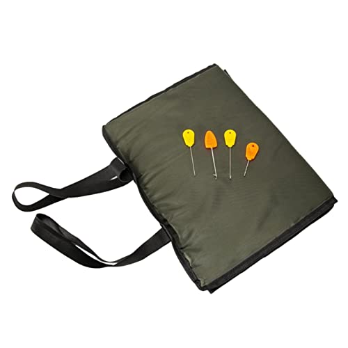 Ziurmut Tapis de réception pour pêche à la Carpe - Tapis de réception Carpe - Tapis de décrochage de pêche Multifonctionnel avec Sangles de pesée avec boîte à leurres pour Hommes