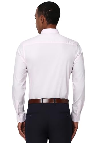 Image of Peter England Men's Cotton Slim Fit Ditsy Printed Full Sleeve Shirt