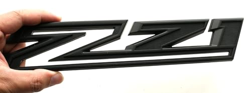 Image of 2 Pack 2019-2025 Z71 Emblem Decals Side Badges Compatible with Silverado Z71 Parts 84632695 (Matte Black)