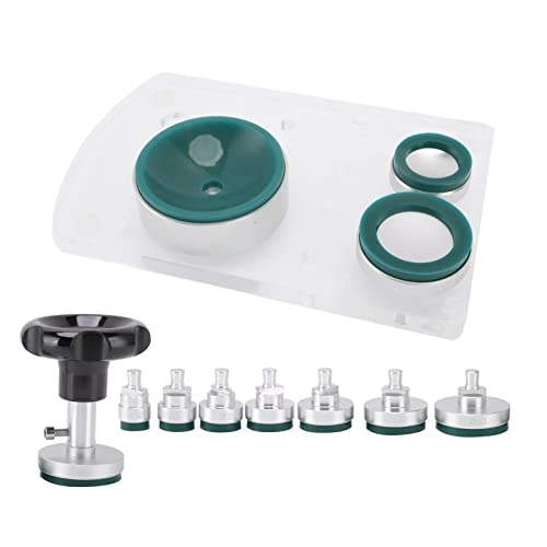Watch Repair Tools Kit, Watch Suction Back Case Opener Adjustable Back Remover Repair Holder Tool Watchmaker Tool Watch Opening Tool with 9pcs Nonmarking Silicone Die(Green)