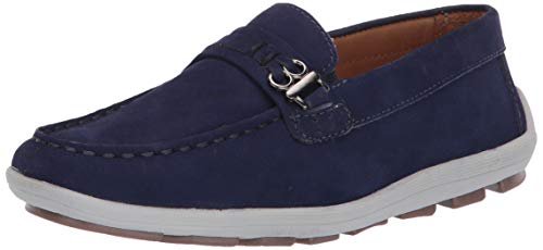 Image of Driver Club USA Kids' Kids Boys /Girls Genuine Leather Driving Loafer with Rope Anchor Detail