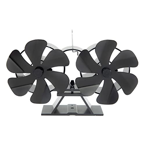 Vynetra Ventilador de horno alimentado por calor, 12 ventiladores de motor, no requiere electricidad, ahorra energía