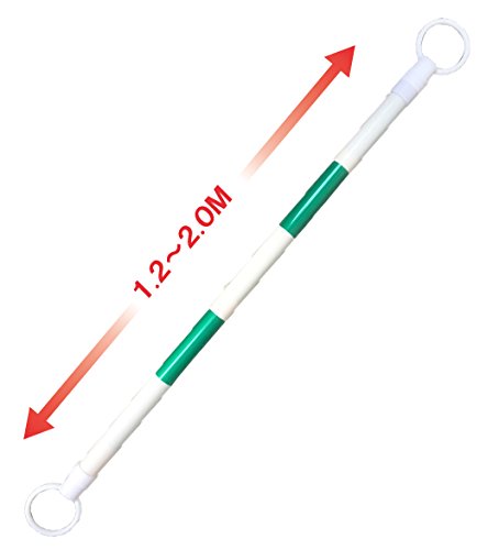 ウイングエース コーンバー 伸縮タイプ 1.2m~2m (緑白)