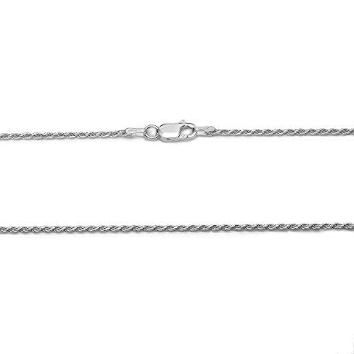 925 Sterling Silver 1.5Mm Rope Chain Lobster Claw Clasp 18" #TOP2