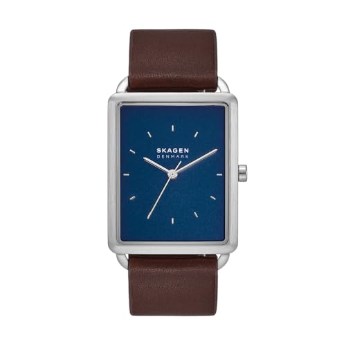 Skagen - Montre Hagen à Trois Aiguilles en Acier Inoxydable argenté pour Homme, SKW6930