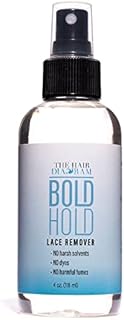 The Hair Diagram - Bold Hold Lace Remover - Bond Release Spray - Residue Removal Solution For Wigs, Extensions, & Hair Systems - Tape & Lace Glue Remover - NO Harsh Solvents, Dyes, Harmful Fumes - 4oz