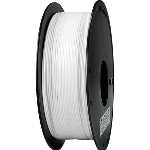 Image of GIANTARM 3D Printer Filament, 0.5kg White PLA Filament,1.75mm Dimension Accuracy + /- 0.03mm, 3D Printing Filament
