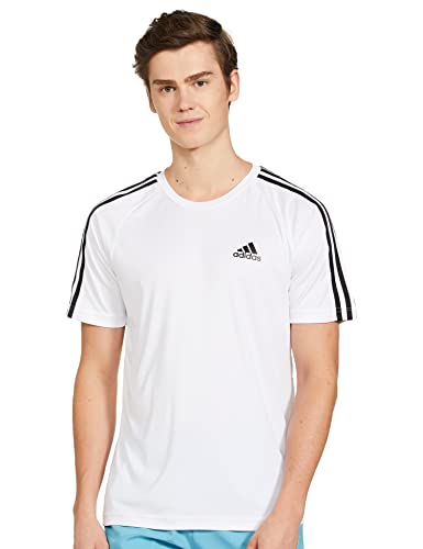 Image of adidas Men's Polyester Regular Fit M Sereno 3S T Jerseys (Ha5630)