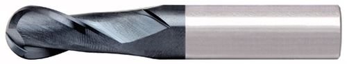 Image of Alfa Tools SCB61373AL 3 /16X3 /16 2 Flute Ball Single End AlTiN Carbide End Mil Made In USA,