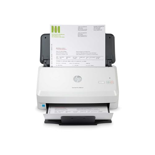 HP ScanJet Pro 3000 s4 - Escáner con alimentador automático de hojas, USB 3.0, 40 ppm, Blanco