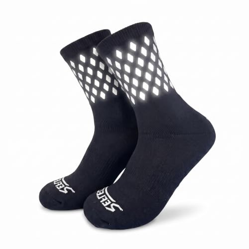 Image of ReflecToes Reflective Socks for cycling and running - 330 Candle Power High Visibility Night Safety Gear - Biomotion Support