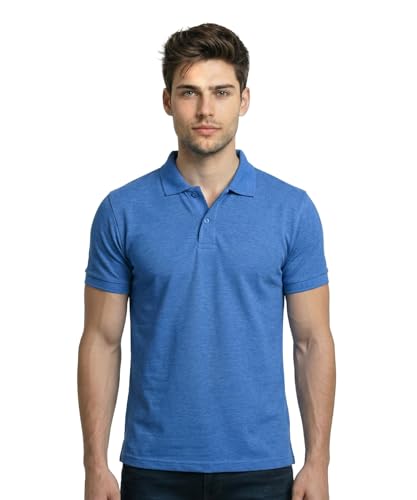 Image of Scott International Cotton Polo T Shirt | Collar Half Sleeves Plain T-Shirt | Tshirt for Men Stylish | Casual Tee for Office, Sports, Gym & Everyday Comfort | Men's Breathable All-Season Tshirt