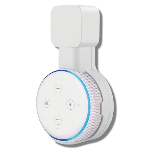 Opiniones y reviews de Amazon Dot los 5 mejores. 46 Sintron Soporte de Pared para Dᴏt 3, Smart Home Outlet Bocina Soporte de Montaje en Pared para Dᴏt 3.ª Generación Altavoz Holder, Gestión Integrada de Cables, Compatible con...