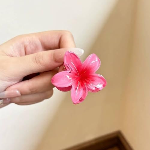 Image of ANNA CREATIONS 6 Pcs Korean Fashion Gloss Flower Hair Claw Clip for Thick & Thin Hair Strong Hold Hair Clutcher Hair Accessories Clutches for Women & Girls