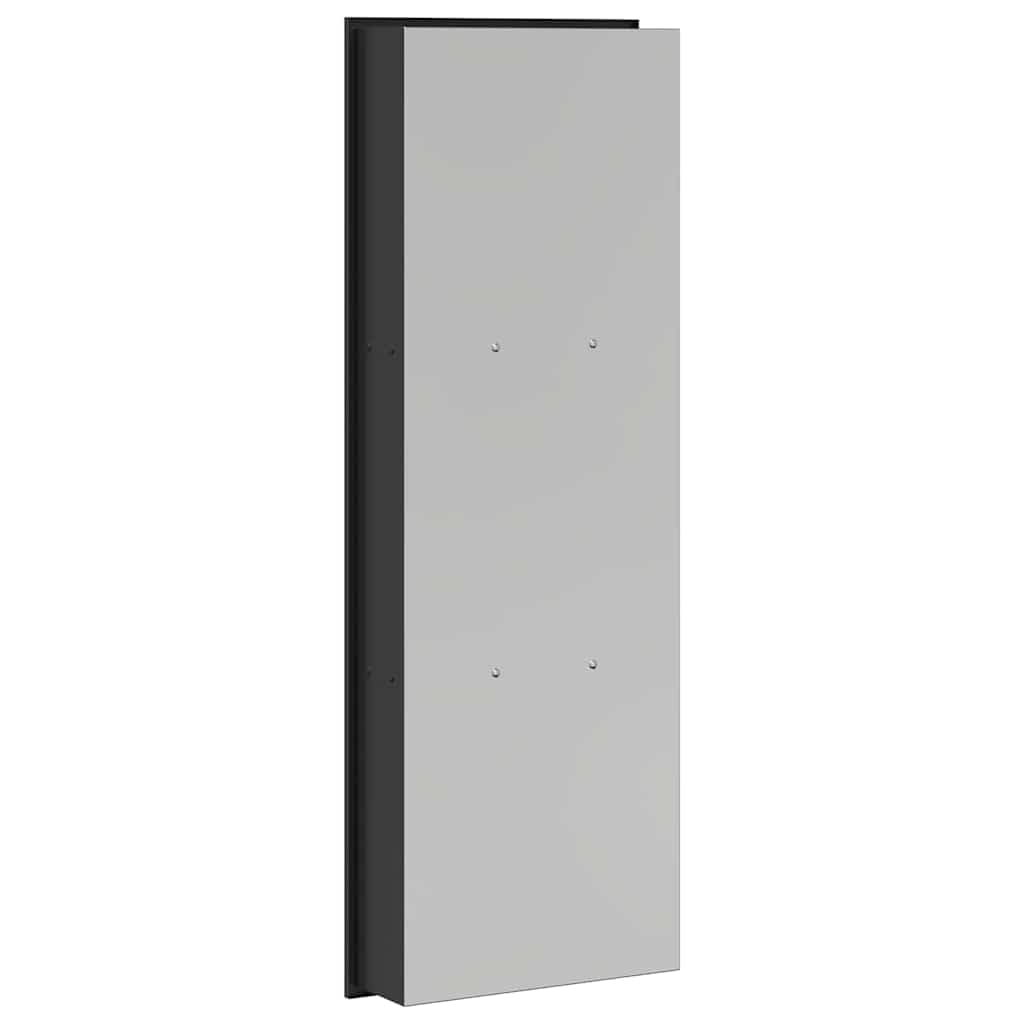 Nicchia doccia nera in acciaio inox, 92 x 32 x 10 cm, con molto spazio per il bagno, resistente alla corrosione, facile installazione, versatile per doccia, cabina doccia, vasca da bagno