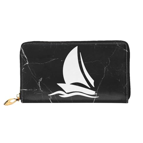 Silhouette of Sailboat Wallet Card Bag2