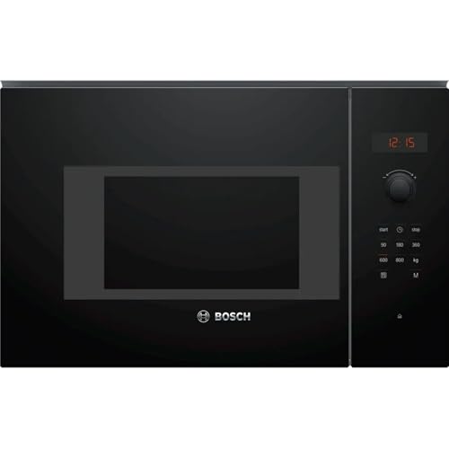 Bosch BFL523MB1F, Serie 4, Microondas, Empotrable, Negro