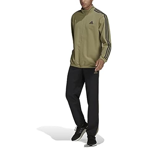 Chándal adidas CHANDAL AEROREADY ESSENTIALS REGULAR-FIT 3 BANDAS VERORB/NEGRO 174 Cover