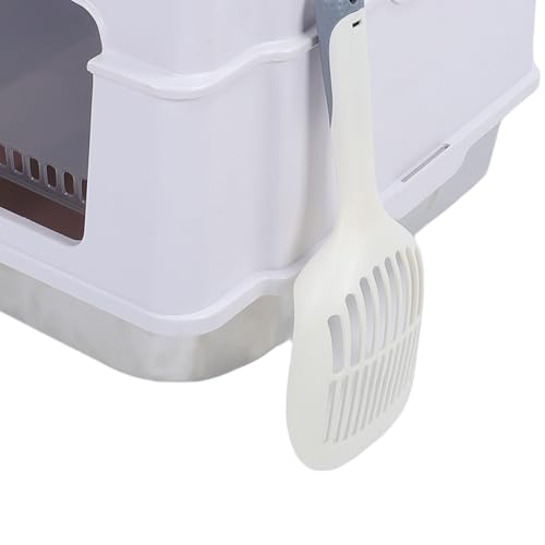 Arenero cerrado de acero inoxidable para gatos miniatura 6