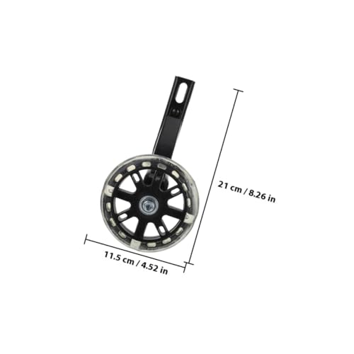 Ruedas de Entrenamiento NOLITOY 2 Pares 16 Pulgadas Ruedas Auxiliares Negras con Función de Iluminación para Bicicletas de Equilibrio y Estabilidad al Montar miniatura 2