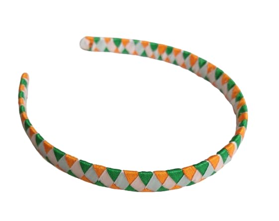 Handmade Tricolor Diamond Style Braided Hairband For Girls/Women (Pack of 1) (Size2)-image-46