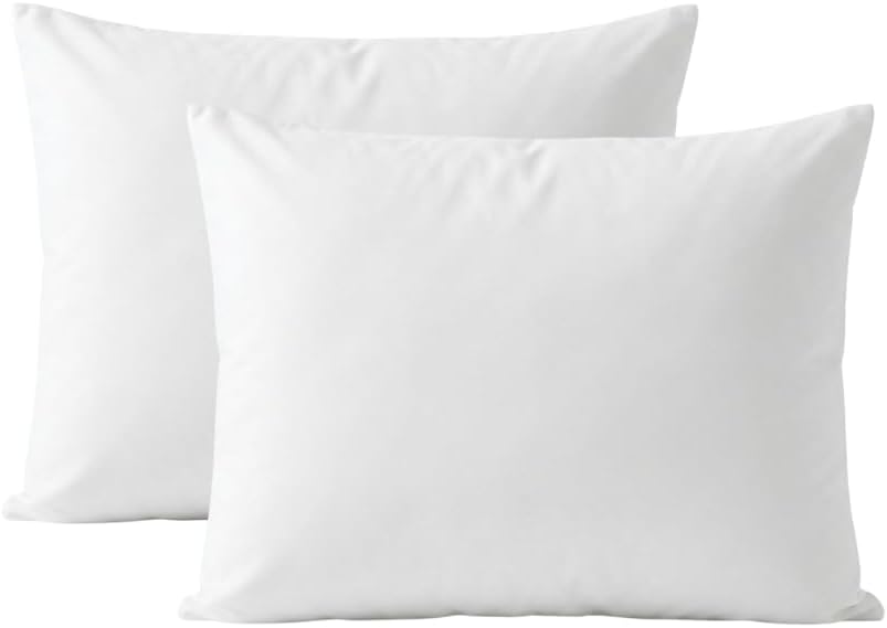 Anti-Bug and Waterproof Zipped Pillow Protector Pack of 2 - Soft and Comfortable Pillowcase Protectors - Ant-Allergy and Breathable Pillow Cover. (2 x Anti-Bug-Zipped)