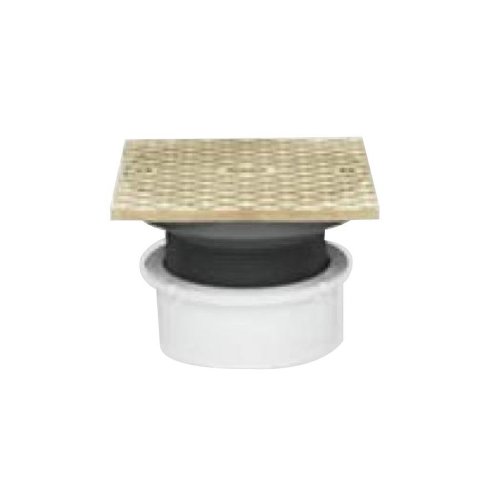 Oatey 84147 ABS General Purpose Cleanout with 6-Inch BR Cover and Square Ring, 3-Inch or 4-Inch, Black