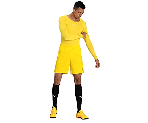 Image of PUMA Mens teamGOAL 23 knit Shorts, Cyber Yellow, 2XL (70426207)