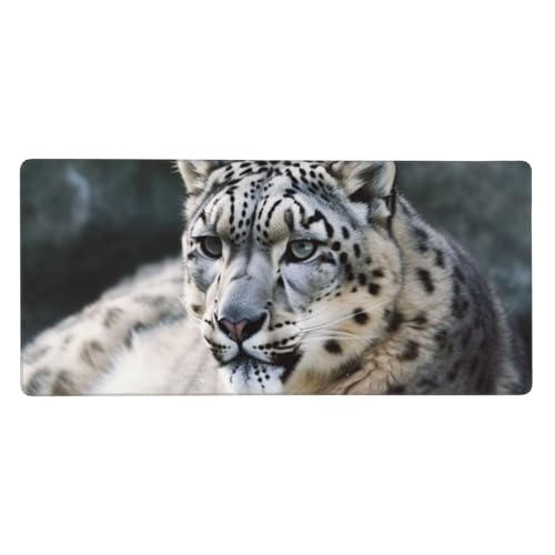 Grand tapis de souris de jeu motif léopard sous-main ordinateur portable maison
