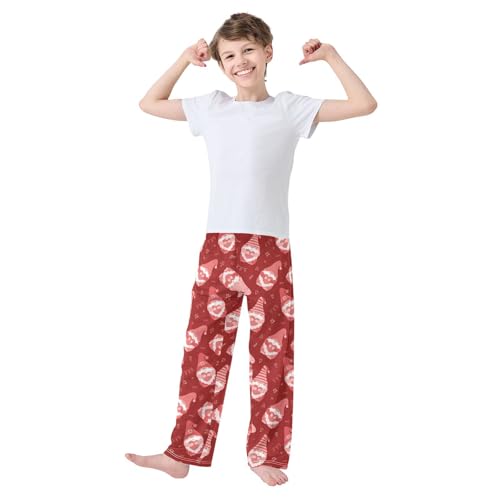 Gnome and Love Boys Long Pants Soft Trousers Elastic Waist Kids Lounge Bottoms with Pockets S-XL2