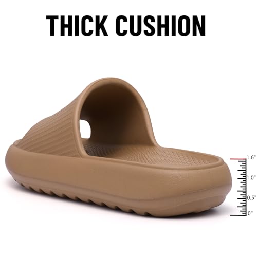 Image of Comwarm Cloud Slide Sandals for Women Men Ultra Comfort Recovery Pillow Slippers Soft Summer Beach Shoes with Low Arch Support