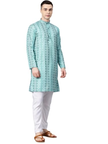 Image of Luxrio Kurta Set for Men Cotton Blend Kurta with Pyjama Set Ethnic Set