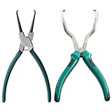 カプラー外し工具 カプラー外し コネクター外し工具 クリッププライヤー 燃料ホース配線コネクター対応脱着ツール 車用カプラー外し工具 専用メンテナンスツール 2個セット