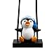 Niedlicher schwingender Pinguin Auto Dekorieren Zubehör Autospiegel Hängezubehör Autoanhänger Autozubehör Pinguine Autospiegel Hängezubehör Schaukel Auto Hängeornament (blau)