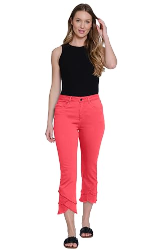 Tru Luxe Jeans Women's Tiered Scallop Crop Jean