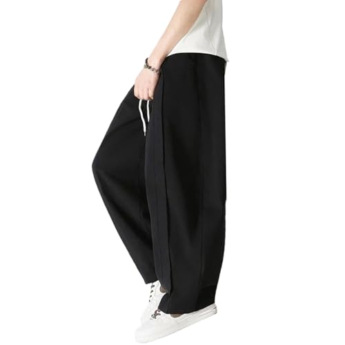 Men Wide Leg Casual Pants Japanese Styles Pants Male Streetwear Hip Hop Loose Lantern Trousers