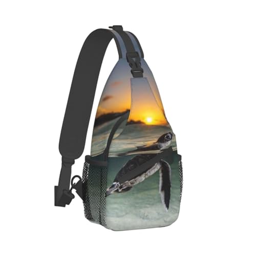 Turtle Shoulder Bag Sea Turtle Sling Backpack Daypack Casual Backpack Hiking Bag Beach Backpack Bag2